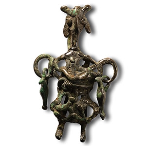 Amlash Bronze Figural Pendant