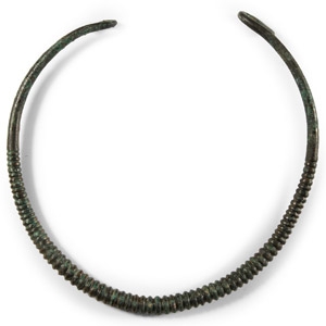 Iron Age Ribbed Bronze Neck Torc