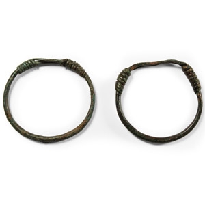 Roman Bronze Expanding Bracelet Pair
