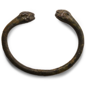 Urartu Bronze Bracelet with Beast Heads