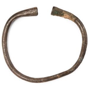 Western Asiatic Silver Bracelet with Trumpet Terminals