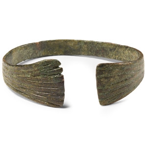 Viking Period Bronze Decorated Bracelet