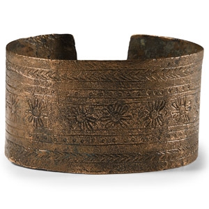 Large Western Asiatic Decorated Bronze Bracelet