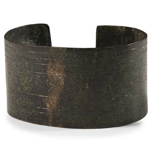 Large Western Asiatic Decorated Bronze Bracelet