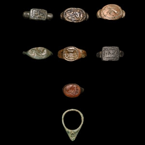 Roman to Medieval Bronze Ring Collection