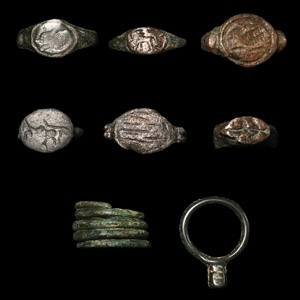 Roman to Medieval Bronze Ring Collection