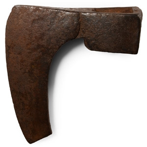 Medieval Iron Bearded Axehead