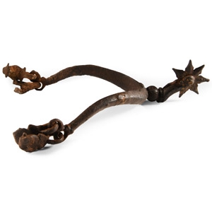 Medieval Iron Spur with Rowel