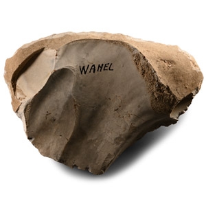 Stone Age Wanel Retouched Flint Scraper-Knife