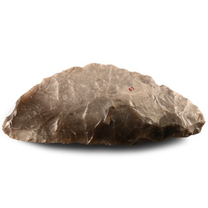 Large Stone Age Danish Grey Flint Sickle Knife