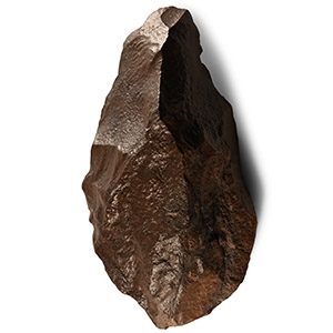 Stone Age Acheulean Homo Erectus Dark Red Quartzite Axehead