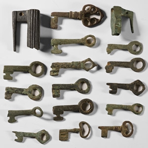 Medieval and Later Bronze Key and Lock Collection