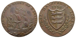 Great Britain. Deal, Kent AE Halfpenny Token.