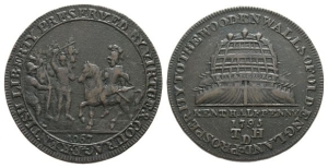 Great Britain. Chatham & Dover, Kent AE Halfpenny Token.