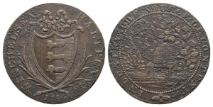 Great Britain. Winchelsea, Sussex AE Halfpenny Token.