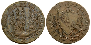 Great Britain. Sussex AE Halfpenny Token.