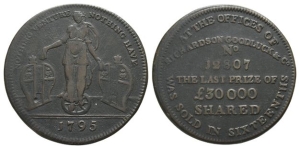 Great Britain. Richardsons, Middlesex AE Halfpenny Token.