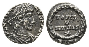 Julian II AR Reduced Siliqua.