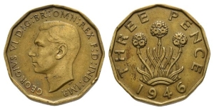 Great Britain. George VI AE Threepence.