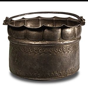 Large Viking Age Silver Bucket with Animal Figures