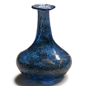 Roman Cobalt Blue Glass Bottle