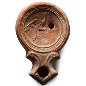 Roman Style Terracotta Oil Lamp