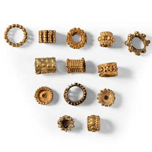 Western Asiatic Granulated Gold Bead Group