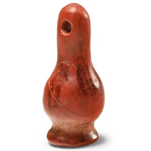 Egyptian Jasper Poppy Head Amulet