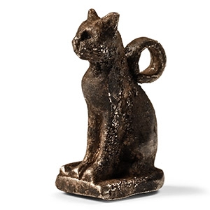 Egyptian Silver Cat Amulet