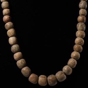 Natural History - Woolly Mammoth Bone Bead Necklace String