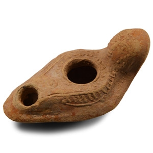 Roman Early Christian Terracotta Oil Lamp
