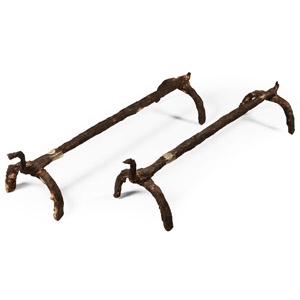 Medieval Iron Fire Dog Pair
