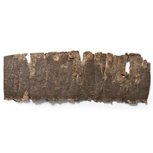 Aramaic Unrolled Lead Scroll with Magical Text