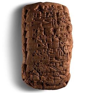 Old Babylonian Cuneiform Administrative Tablet Listing Twelve Names