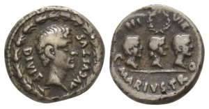 Electrotype of Augustus AR Denarius.