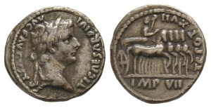Electrotype of Tiberius AR Denarius.