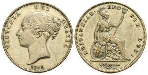 Great Britain. Victoria Silvered CU Penny.