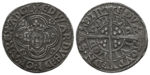 England. Plantagenet, Edward I Lead Counterfeit Groat.