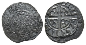 England. Plantagenet, Edward I AR Brockage Penny.