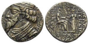 Kings of Parthia, Artabanos III AR Tetradrachm.