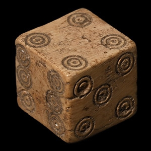 Late Roman Bone Dice Gaming Piece