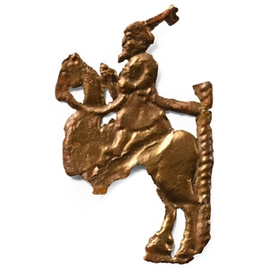 Medieval Thames Bronze Three Wise Men Applique Fragment