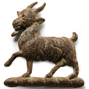 Charles I Period Bronze Goat Retainers Badge