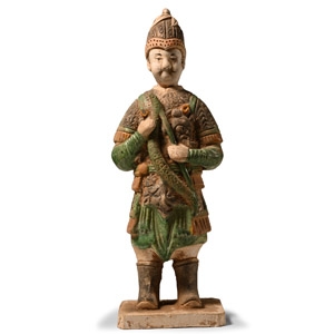 Ming Style Glazed Terracotta Archer