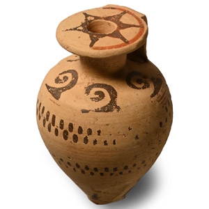Greek Corinthian Terracotta Piriform Aryballos