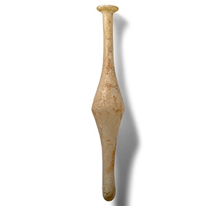 Large Roman Translucent Glass Flask