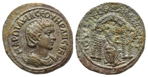 Otacilia Severa, Augusta AE 25mm of Nisibis, Mesopotamia.