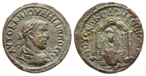 Philip I AE 25mm of Nisibis, Mesopotamia.