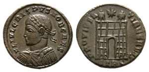 Crispus, as Caesar BI Nummus.