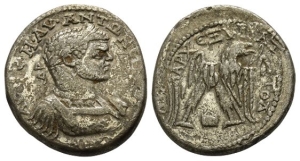 Caracalla BI Tetradrachm of Edessa, Mesopotamia.